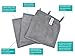 KinHwa Soft Washcloths Quick Drying Face Cloths Reusable Makeup Remover Cloths Microfiber Facial Cloths for Washing Face Gray Makeup Washcloths 3 Pack