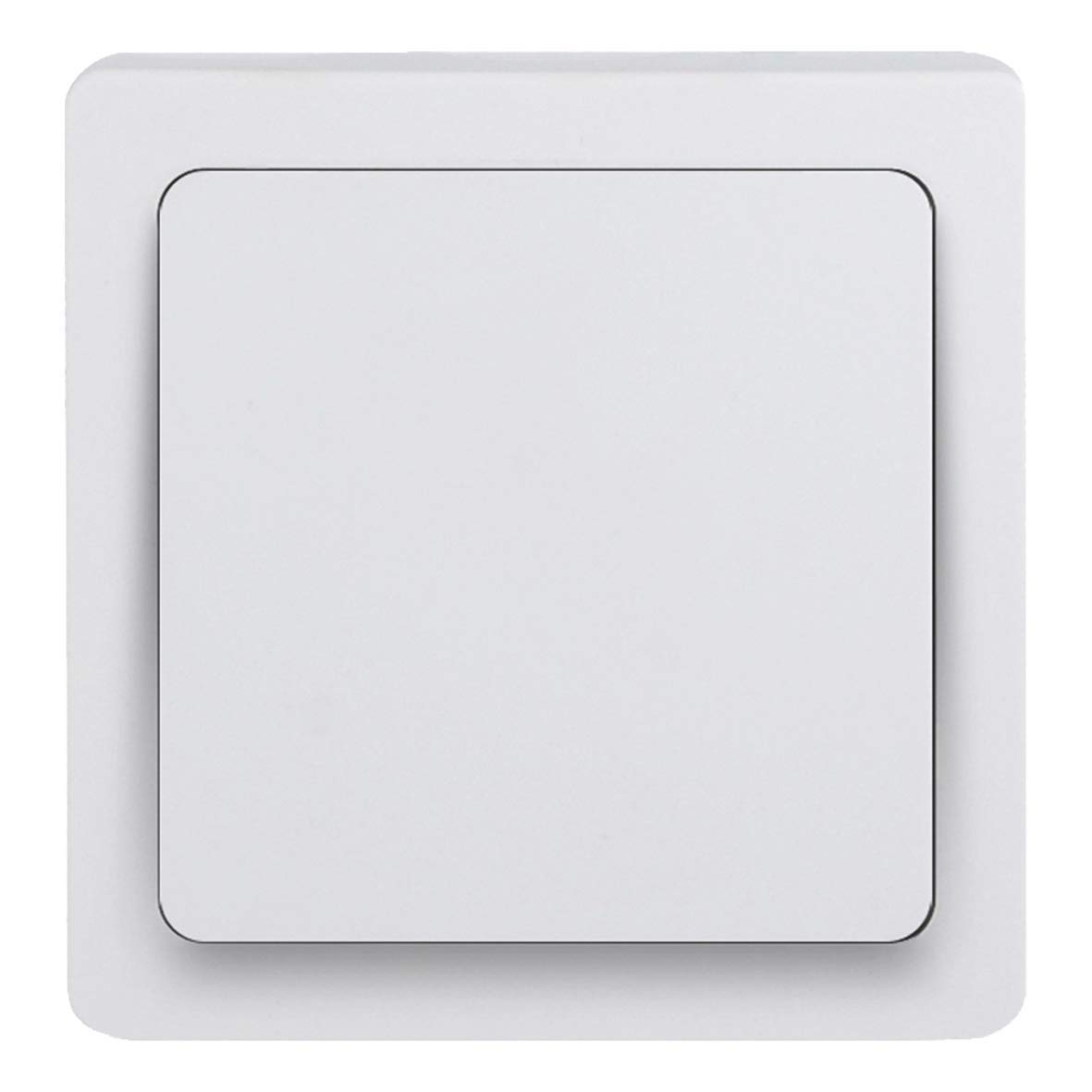 Debflex 746803 Switch - Electric Cover - Plastic Plate - Wall Socket - Block Range - White Push Button - 33