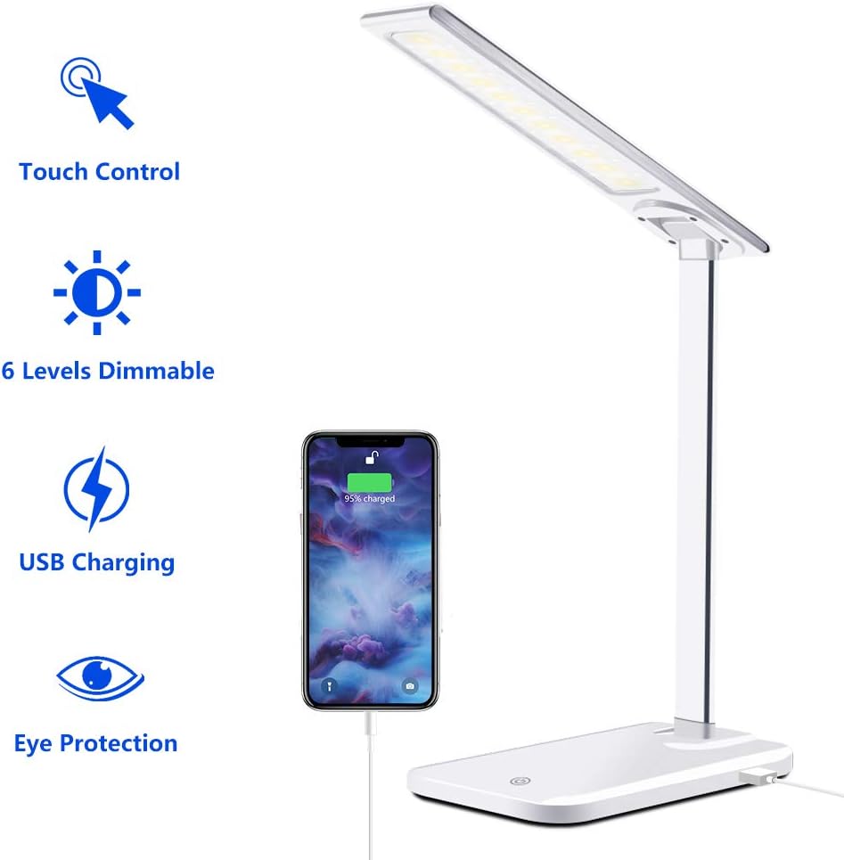 Harmonic LED Desk Lamp with USB Charging Port Deals, Coupons & Reviews