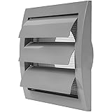 Gray Exhaust Hood Vent 4'' Inch with Built-in Pest