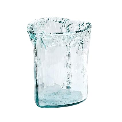 Creative Transparent Glass Vase Heart Shape Desktop Vase