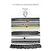 Sheismay 12 PCS Stretchy Material Choker Necklace Black White Charm Lace Chokers Tattoo Necklaces for Women Girls