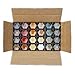 Gneiss Spice Everything Spice Kit: 24 Magnetic Jars Filled with Standard Organic Spices / Hanging Magnetic Spice Rack (Small Jars, Gold Lids)