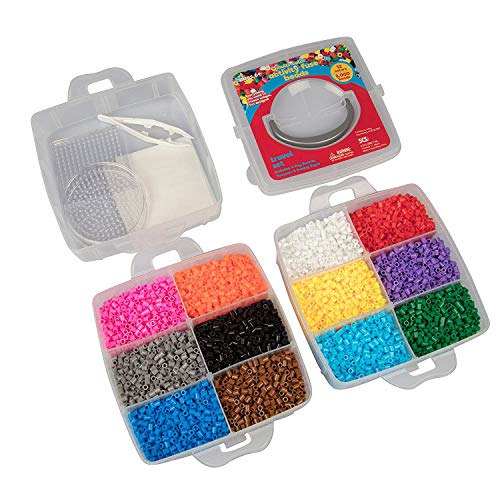8,000 Pc Fuse Bead Super Kit W/Sea Animal Pegboards & Templates
