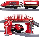 XIAPIA Railway Learning Train Set 66 Pcs Red Fire Engine Kids 3+ Educational view 5