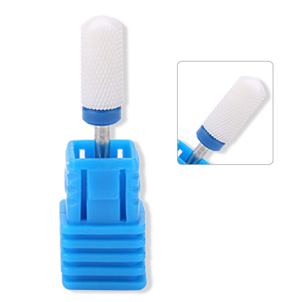 TMISHION Manicure Tool, Ceramic Nail Drill Bits, 5pcs Nail Drill Set for Acrylic Nails, Safety Cuticle Clean Gel Removal