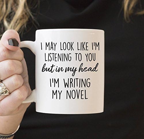Author Gifts - Literary Gift - Writer Gift - But In My Head I'M Writing My Novel Coffee Mug - Book Gifts