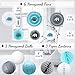 295 pc Elephant Baby Shower Decorations for Boy | It's A BOY| Banner, Napkins, Straws, Paper Decorations, Cake Toppers, Sash, Balloons, Favor Stickers, Guest Book, Confetti, Games | Blue Grey White