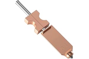 CNZTHDY 0.4MM Integrated Hotend Upgraded Stainless Steel Nozzles for Flashforge AD5X, Quick-Swap Printhead All Metal Extruder Bimetal Hot End Heatbreak Throat Tube Heat Break 3D Printer Replacement Part