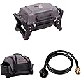Char-Broil Grill2Go X200 Portable TRU-Infrared Liquid Propane Gas Grill & Grill2Go Carry All Case & 4-Foot Hose and Adapter, Black