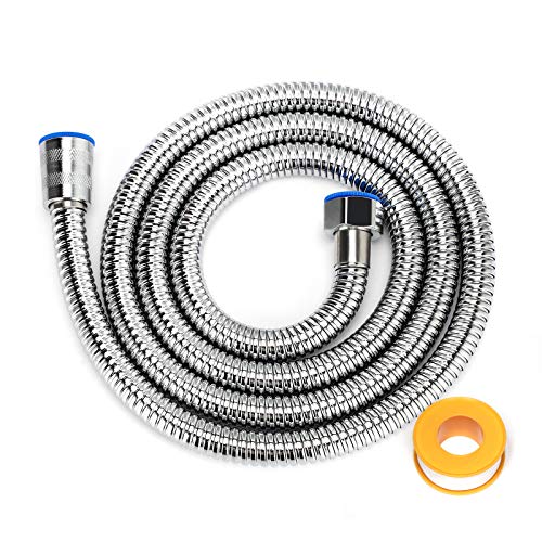 Boonny Shower Hose, 59 Inches Extra Long Chrome Shower Hose Attchment