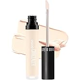 Swiss Beauty Liquid Light Weight Concealer With Full Coverage |Easily Blendable Concealer For Face Makeup With Matte Finish | Shade- Porcelain, 6G