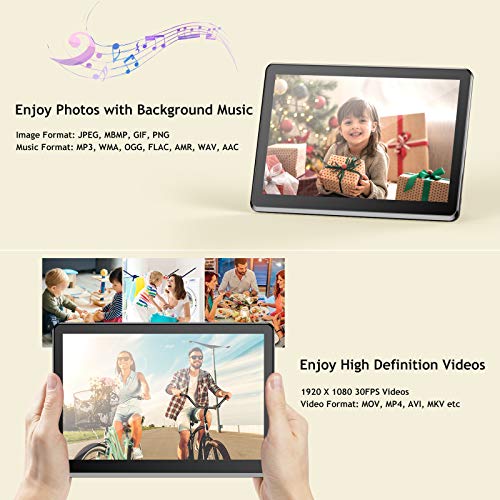 WiFi Digital Photo Frame 10 Inch Touch Screen, Smart HD Display, 8GB Storage, Picture Frame