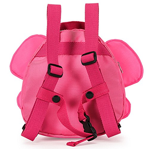 Baby Safety Anti-lost Backpack, Haneye Child Toddler Walking Safety Harnesses Butterfly Backpack with Leash (Pink)