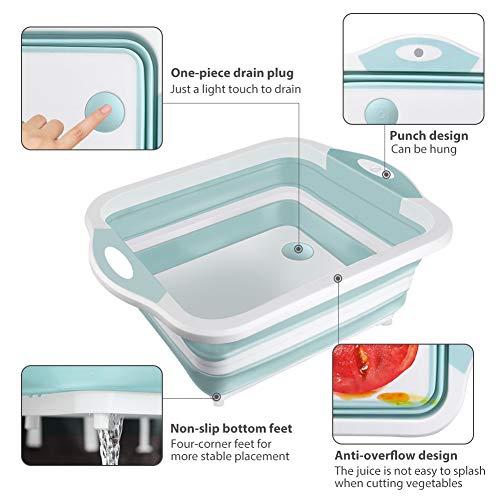 Collapsible Cutting Board, HI NINGER Foldable Chopping Board