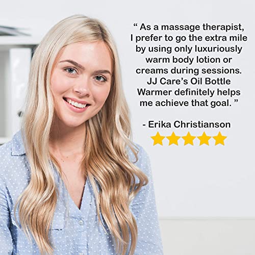 JJ CARE Lotion Warmer and Massage Oil Warmer includes 300ml Pump Bottle