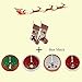 Wewill Classic Christmas Stockings Set of 2 Santa Snowman Xmas Decor Party Favor for Family, 17-Inch (Style 2)