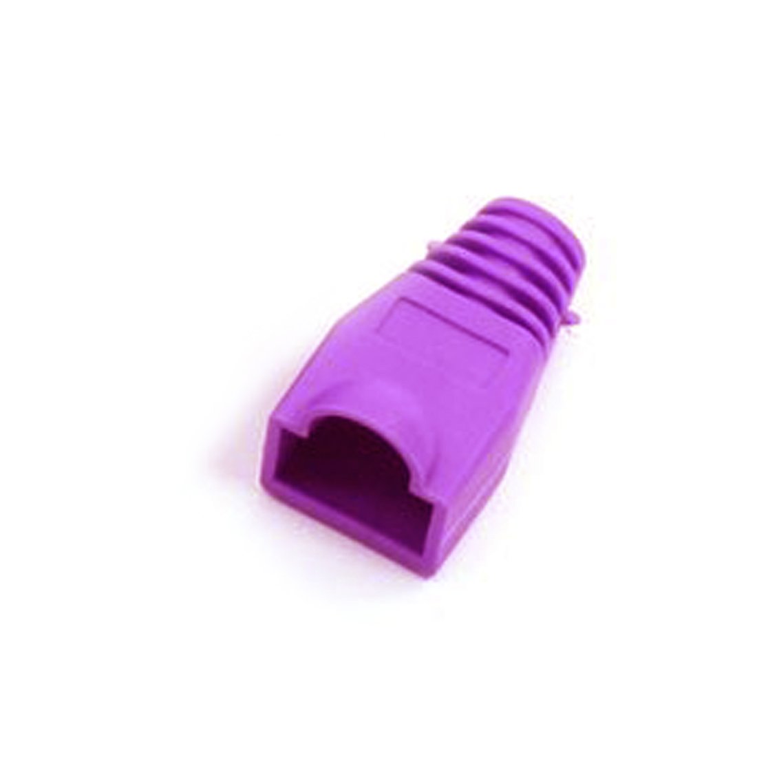 YIOVVOM Soft Plastic Ethernet RJ45 Cable Connector Boots Cover Strain Relief Boots CAT5 CAT5E CAT6 CAT6E 100PCS (Purple) - Image 4
