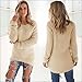 Women Sweaters,Haoricu Womens Casual Solid Long Sleeve Jumper Sweaters Blouse