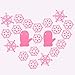 Winter Wonderland Party Decorations Pack:1 Happy Birthday Banner,1 Pink Snowflake Garland,1 Mittens Garland, Balloons,Frozen Party Supplies and Favors for Girls Kids 1st 2nd 3rd 4th Bday Decor,Photo Prop for Onederland Party