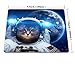 Smooffy Non Slip Mouse Pad for Office,Astronaut Cat Nebula Galaxy Outer Space Mouse Pad