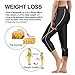 Women Sauna Weight Loss Sweat Pant Fashion Design Slimming Neoprene Hot Body Shaper Leggings (Black Capri-Shorter, 3XL)