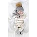 oenbopo Baby Winter Warm Knit Hat Infant Toddler Kid Crochet Fur Hairball Beanie Cap Grey