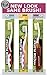 MOUTHWATCHERS Soft Flossing Toothbrushes, 8 Pack Manual Toothbrush for Adults, Ultra Clean Toothbrush, Good for Sensitive Teeth and Gums, by Dr. Plotka's, Multicolor