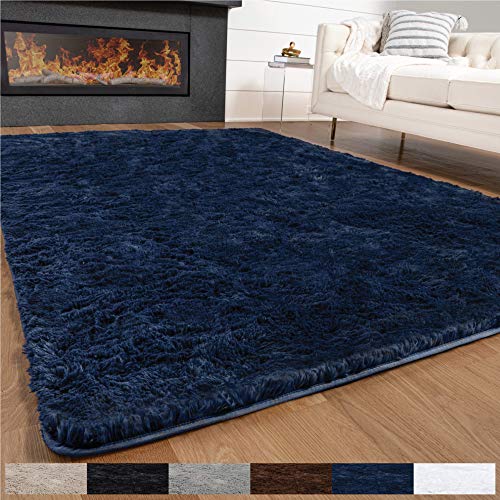 GORILLA GRIP Original Premium Fluffy Area Rug, 2x4 Feet, Super Soft