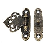 Box Hasp - TOOGOO(R) 12x Antique Brass Decor Jewelry Trinket Wooden Box Hasp Clasps Latch Hook+Screws