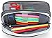 VASCHY Pencil Case, Medium Size Pen/Pencil Holder Pouch Bag with Double Zippers for Work School/Medical Gear Pouch Gray