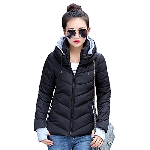 Sping Womens Puffer Coat Pocketable Wine Red Ultra Light