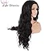 Life Diaries 250% Density Fashion Long Natural Wave 10% Human Hair+90% Heat Resistant Fiber Glueless Lace Front Synthetic Wig For Women(20