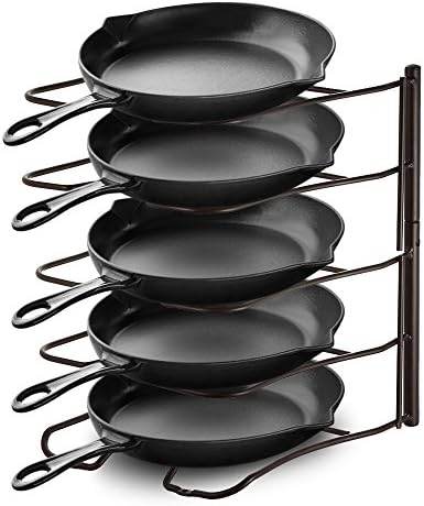 Pot Lid Organizer, Magicook Pan and Pot Lid Organizer Rack Holder for Kitchen Cabinet Countertop and Pantry