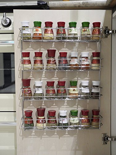 Copa-Design-Vierfach-4-stckiges-Gewrz-Kruterregal-leicht-zu-installieren-Geeignet-fr-Wandmontage-oder-im-Schrank