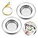 2 Pieces Kitchen Sink Drain Strainers Stainless Steel | Large Wide Rim 4.3