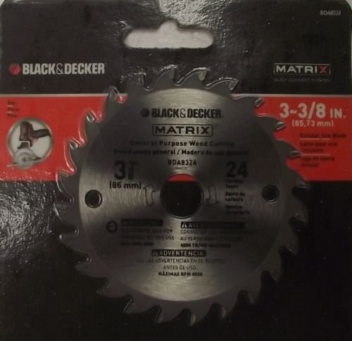 Black and Decker BDA8324 Matrix 3-3/8" x 24 Carbide Teeth Saw Blade