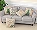 TRENDIN Merry Christmas Throw Pillow Cover Gifts Christmas Tree Xmas Home Decor Design Cotton Linen 18 x 18 Cushion Cover for Sofa PL071TR