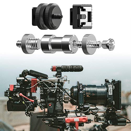 Muscccm Camera Screw, 22 Pcs 1/4 Inch and 3/8 Inch Converter Threaded Screws Adapter Mount Camera Hot Shoe Mount to 1/4 Set for Camera/Tripod/Monopod/Light Stand - Thumbnail 3