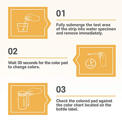 BITSOGOOM Spa & Hot Tub Test Strips 100 Count, 6Way Total Chlorine