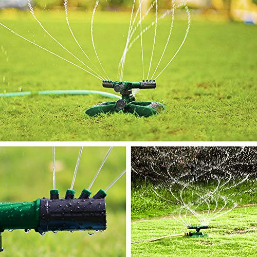 Vimpro Lawn Sprinkler, Automatic 360 Degree Rotating Lawn Garden Sprinkler Irrigation System Covers Large Area with Leak-Free Design, Summer Outdoor Water Park Accessories for Kids, Butterfly Shape