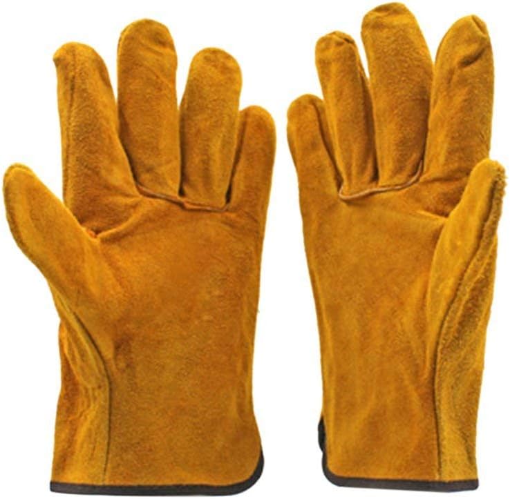 MKKJQKJST Safety Gloves, A Pair/Set of fireResistant Cowhide Soldering