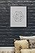 Modern Art Print (Unframed), Geometric Art, Abstract Art Poster, Mid-century Art, Cafe, Industrial, Loft, Wire Wall Art, Black and White, 8x10