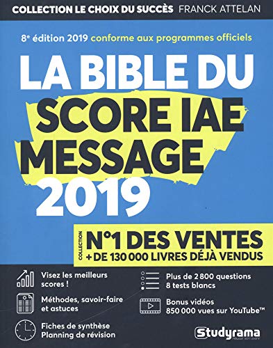La Bible du Score IAE Message by Franck Attelan