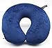 U Shaped Neck Pillow Smartrip Support Airplane Car Travel Environmental Micro Particles Soft Comfortable Easy To Clean Navy Blue