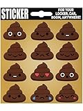 Pile Of Poop Emoji Design Stickers