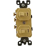 Leviton 5241-W 15 Amp, 120/277 Volt, Duplex Style Single-Pole/3-Way Ac