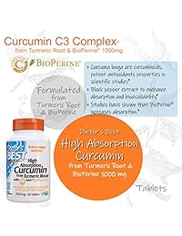 Cúrcuma de la raíz de cúrcuma con Curcumina C3 y Bioperine 0.035 onzas 120 unidades (el...