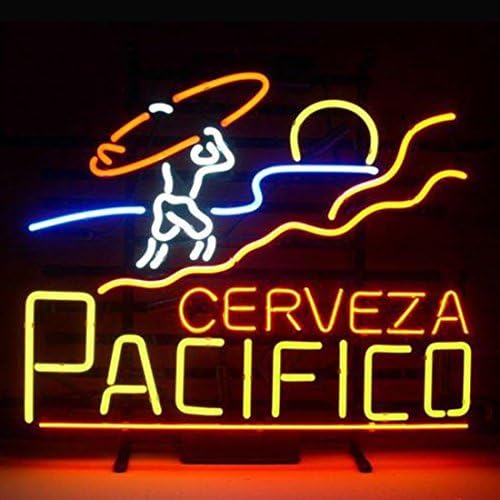 HOT Eagle 17"x 14" Pacifico Clara Mexican Cerveza Design Decorated Beer Bar Open Neon Light Signs for Home Shop Store Beer Bar Pub Restaurant Billiards Shops Display Signboards