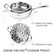 HOMI CHEF Mirror Polished NICKELFREE Stainless Steel 5 Quart Saute Pan & Steamer Insert with Lid (11 Inch, Whole-Clad 3-Ply) - Chef Pan & Chef Steamer - Cookware Set
